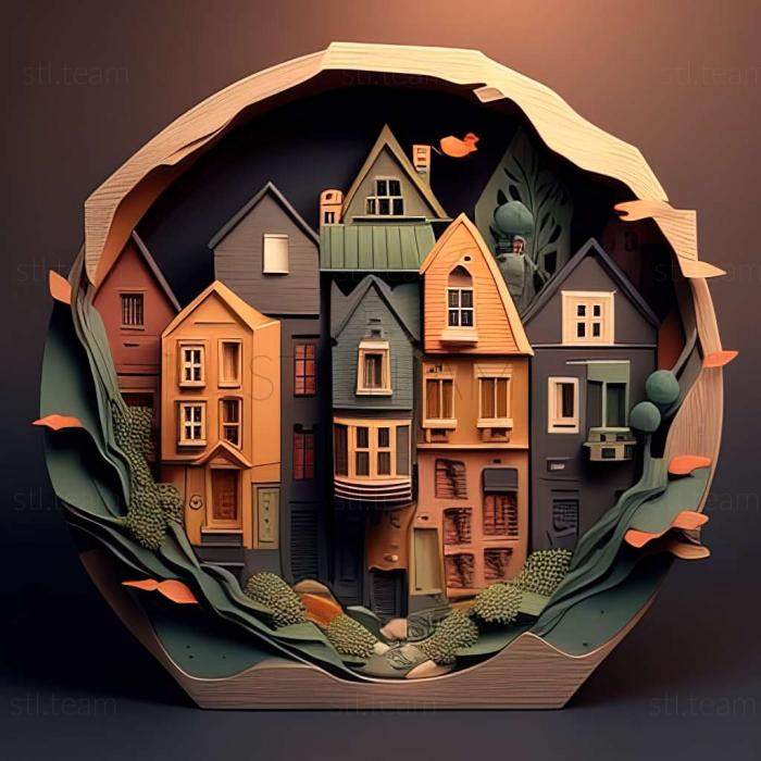 3D модель Гра House Flipper City (STL)